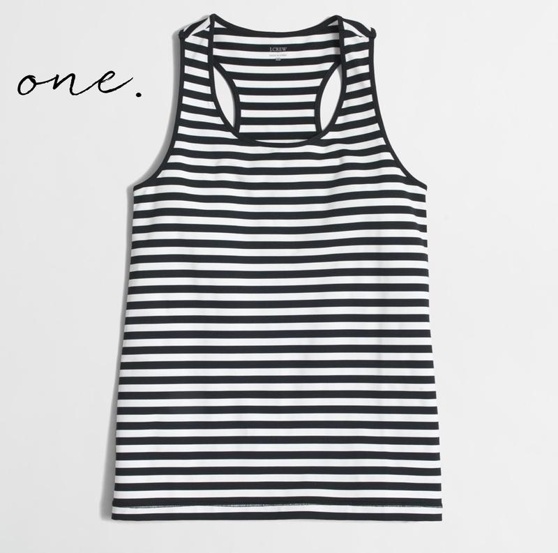 Striped Spandex Top by J. Crew Factory
