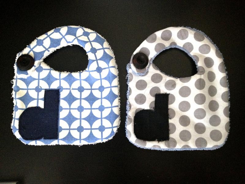 DIY Monogrammed Baby Bib