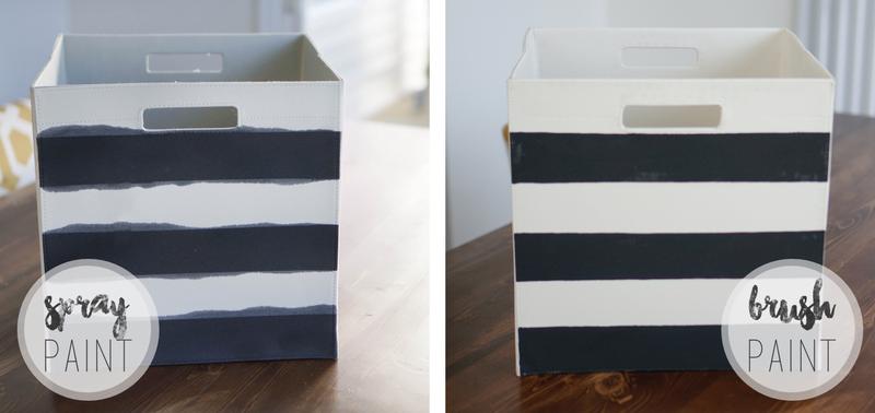 painted fabric bins 2