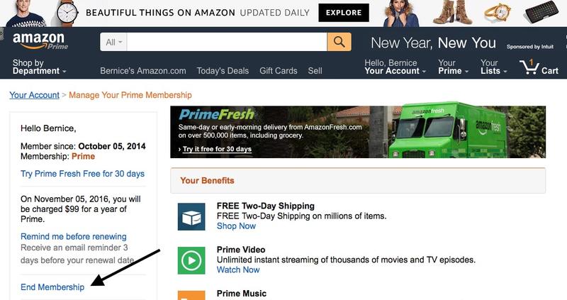 Disable Amazon Prime Auto Renew