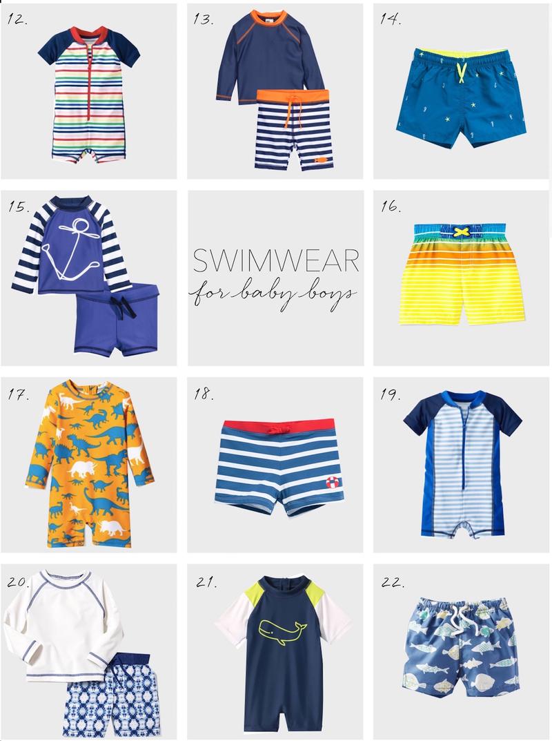 22 Adorable Swim Options for Little Dudes