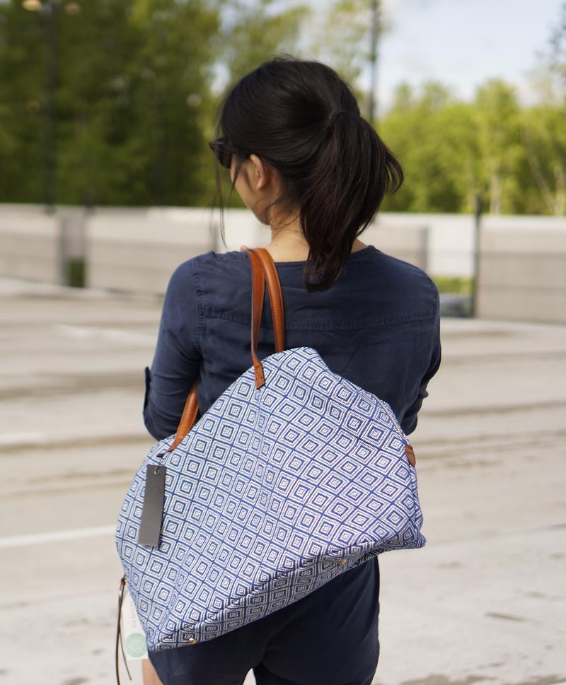 Stitch Fix May 2016 Review - STREET LEVEL Anchorage Diamond Printed Tote via @stitchesandpress