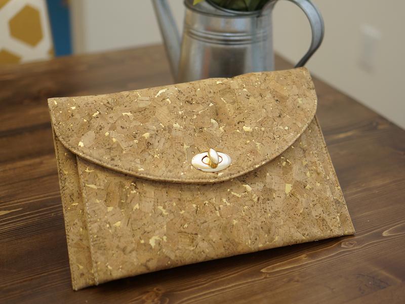 Stitch Fix July 2016 Review - STREET LEVEL Roxy Cork Clutch via @stitchesandpress