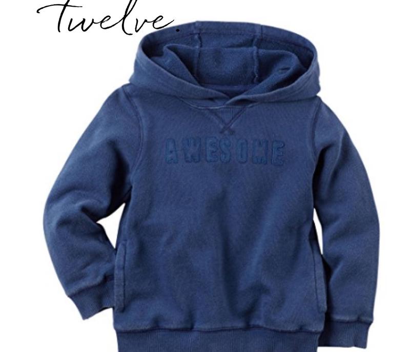 Hooded French Terry Pullover sweatshirt by Carters