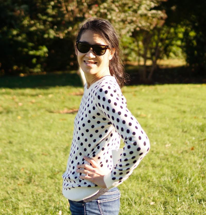 Stitch Fix November 2016 Review - 41HAWTHORN Gideon Polka Dot Sweater