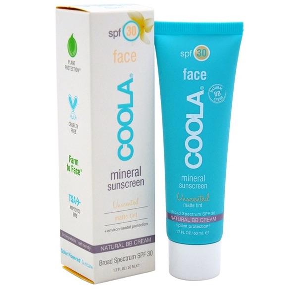 COOLA Face SPF 30 Unscented Matt Tint Sunscreen